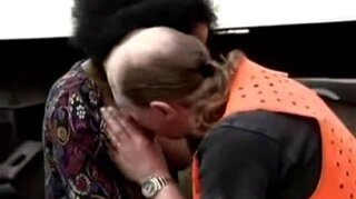 French ebony prostitute fucks for money with older white driver